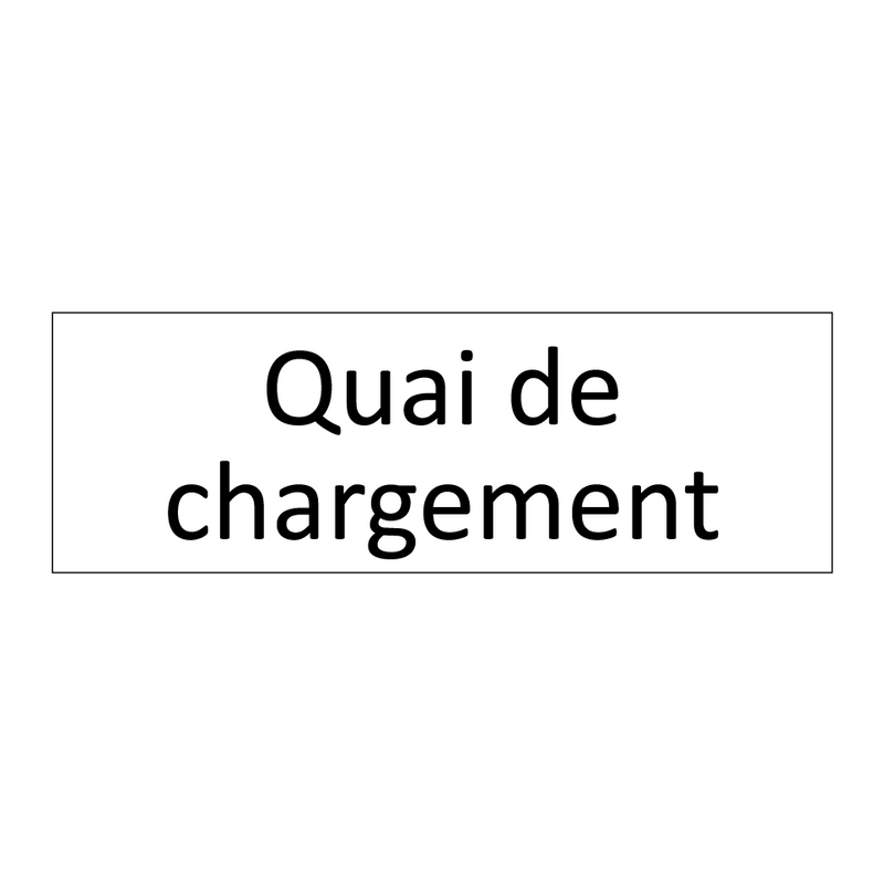 Quai de chargement