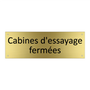 Cabines d'essayage fermées