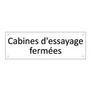 Cabines d'essayage fermées