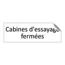 Cabines d'essayage fermées