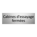 Cabines d'essayage fermées