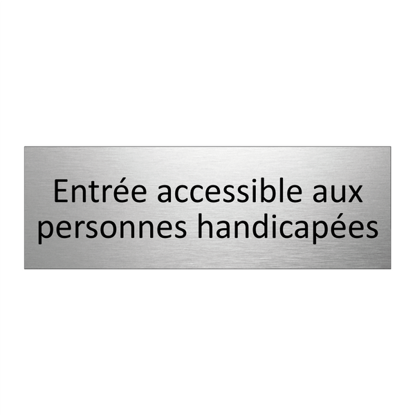Entrée accessible aux personnes handicapées