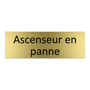 Ascenseur en panne