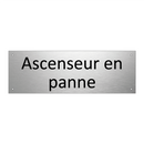 Ascenseur en panne