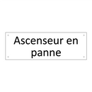 Ascenseur en panne