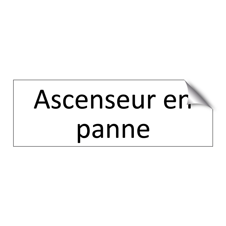 Ascenseur en panne