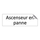 Ascenseur en panne