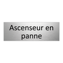 Ascenseur en panne