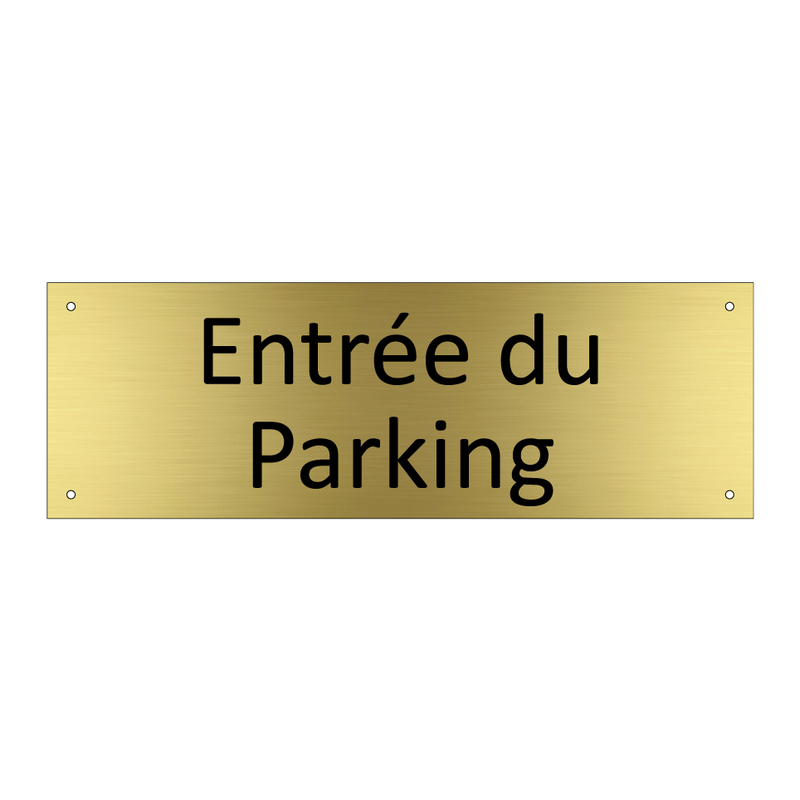 Entrée du Parking