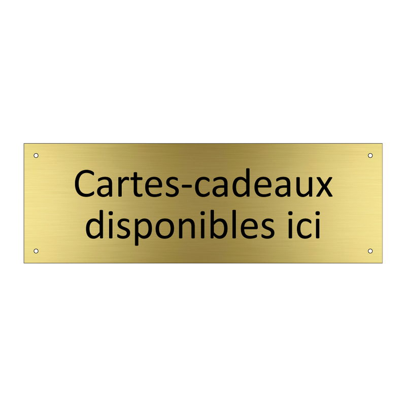 Cartes-cadeaux disponibles ici