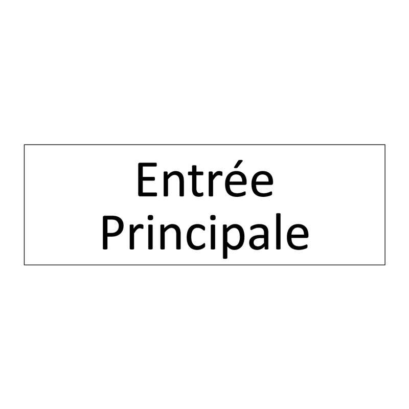 Entrée Principale