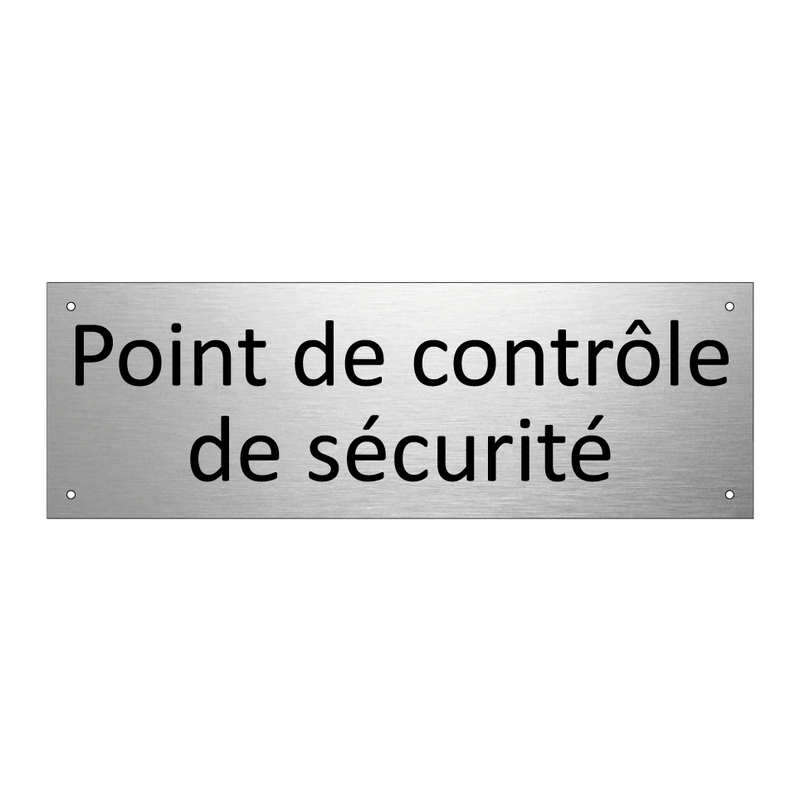 Point de contrôle de sécurité