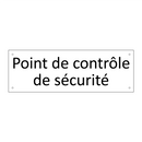Point de contrôle de sécurité