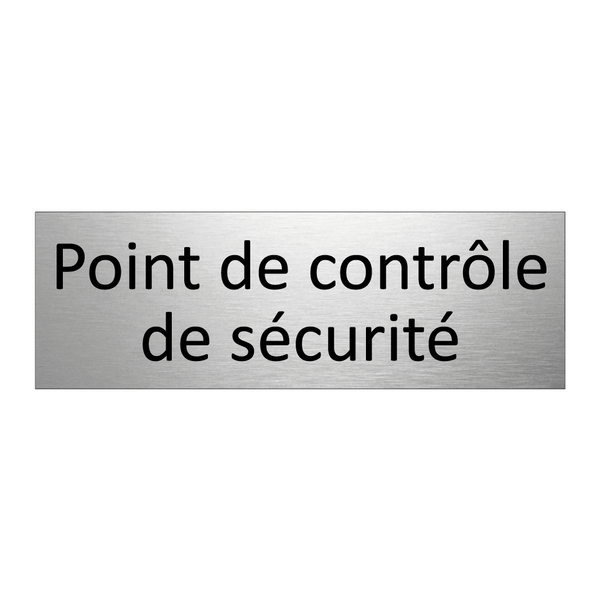 Point de contrôle de sécurité