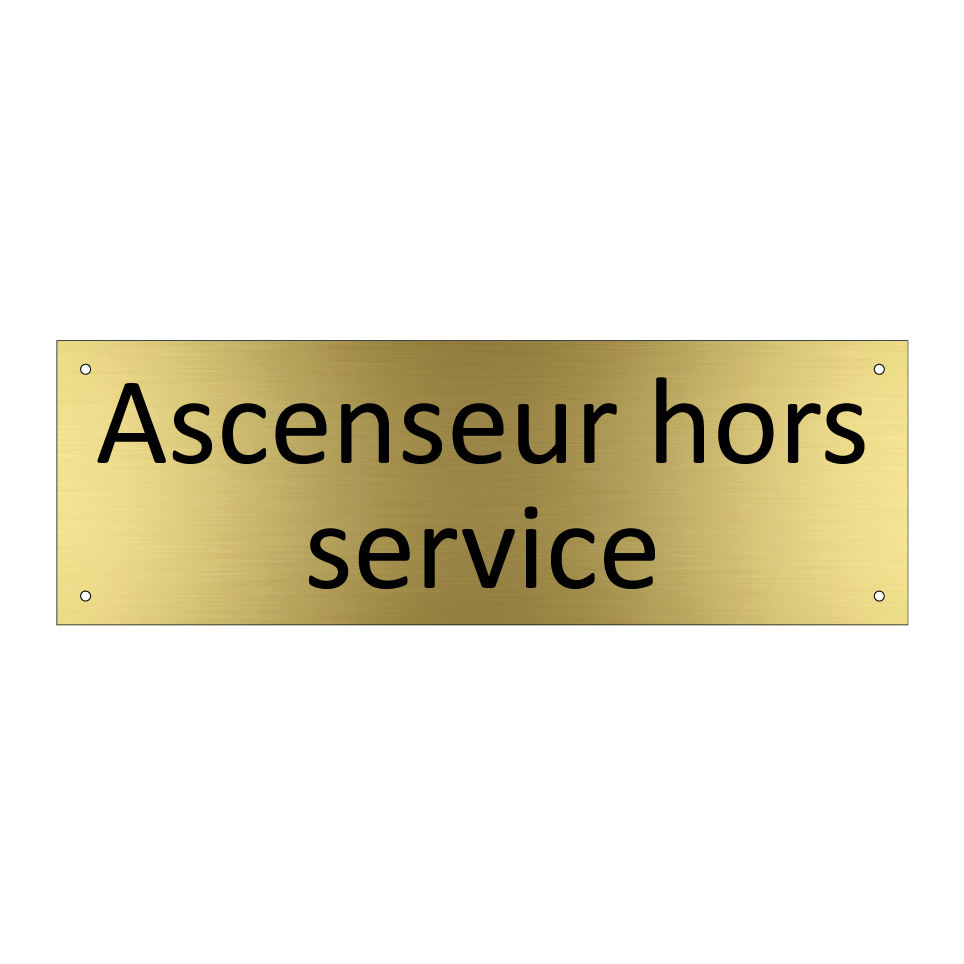 Ascenseur hors service