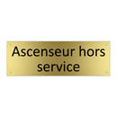 Ascenseur hors service
