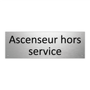 Ascenseur hors service