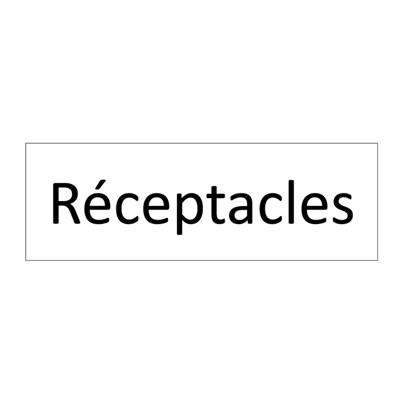 Réceptacles & Réceptacles & Réceptacles & Réceptacles & Réceptacles & Réceptacles