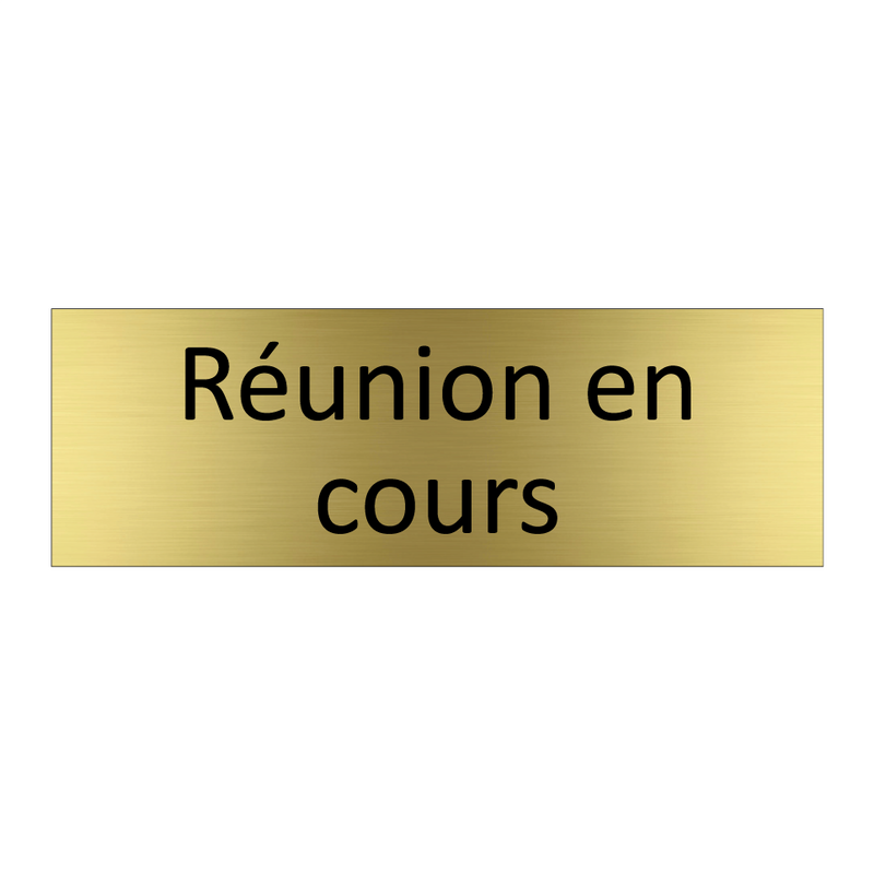 Réunion en cours