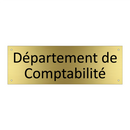 Département de Comptabilité