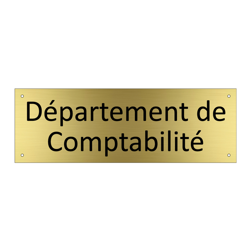 Département de Comptabilité