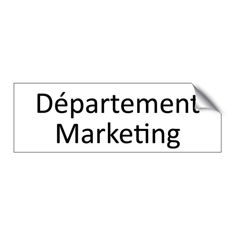 Département Marketing
