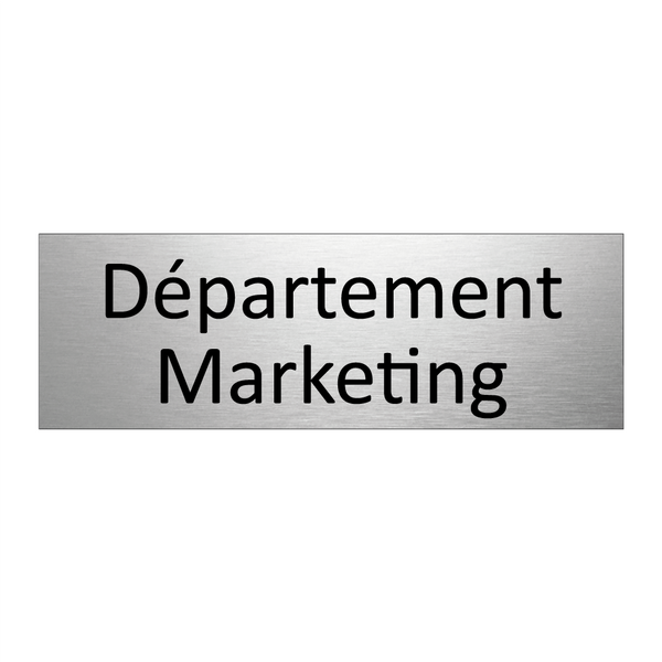 Département Marketing