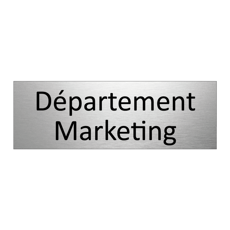 Département Marketing