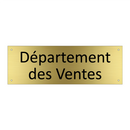 Département des Ventes