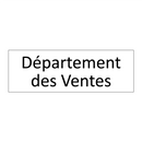 Département des Ventes