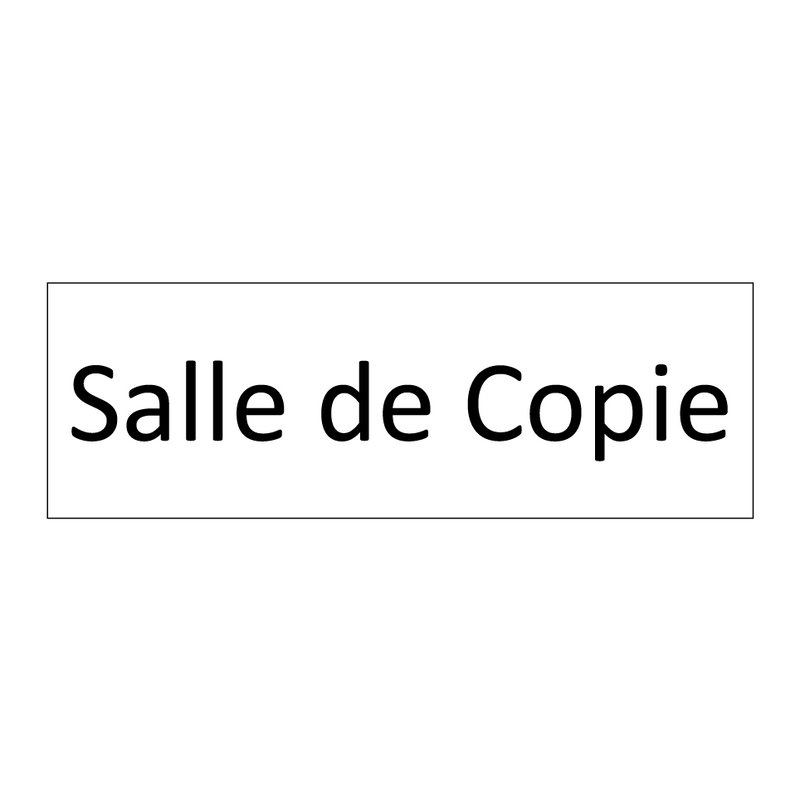 Salle de Copie