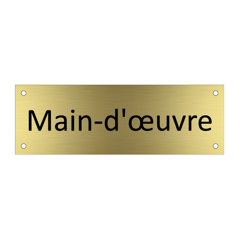 Main-d'œuvre & Main-d'œuvre & Main-d'œuvre