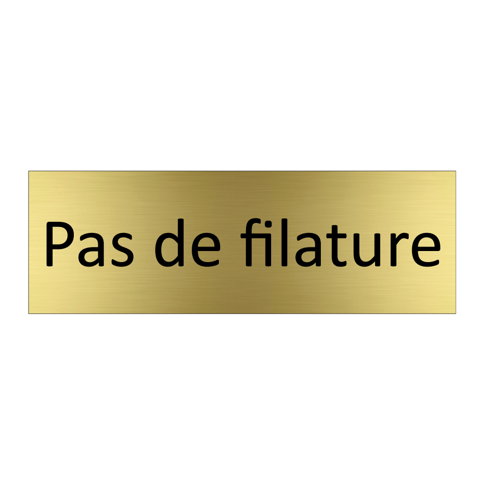 Pas de filature