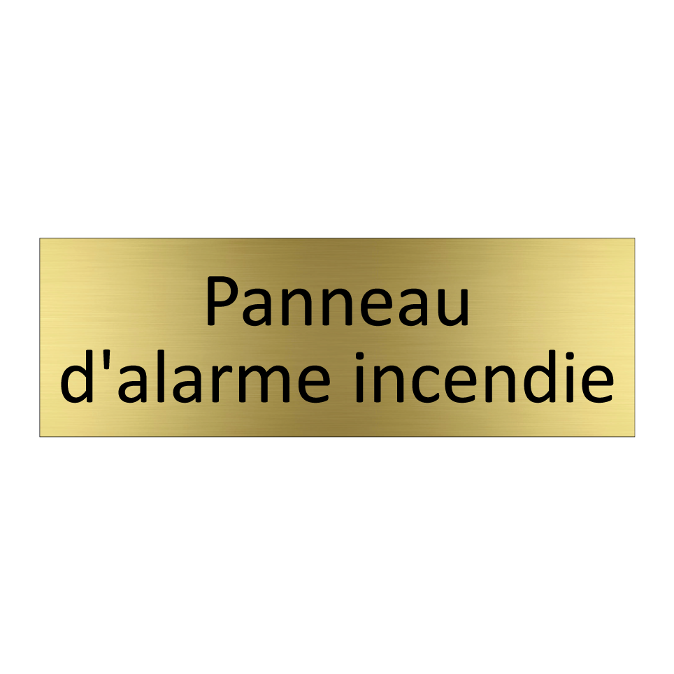 Panneau d'alarme incendie