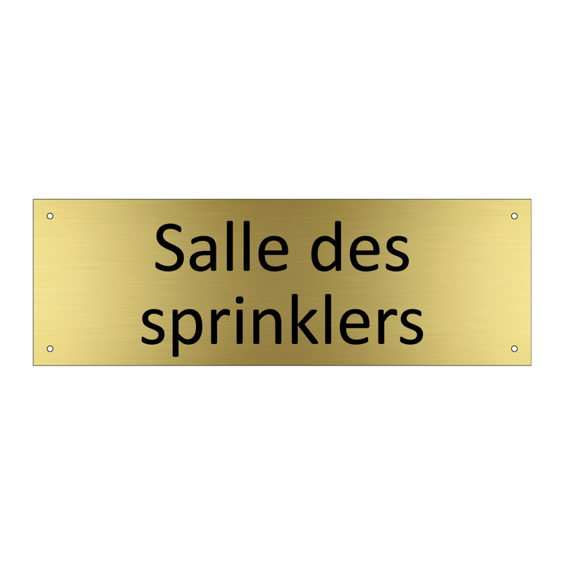 Salle des sprinklers