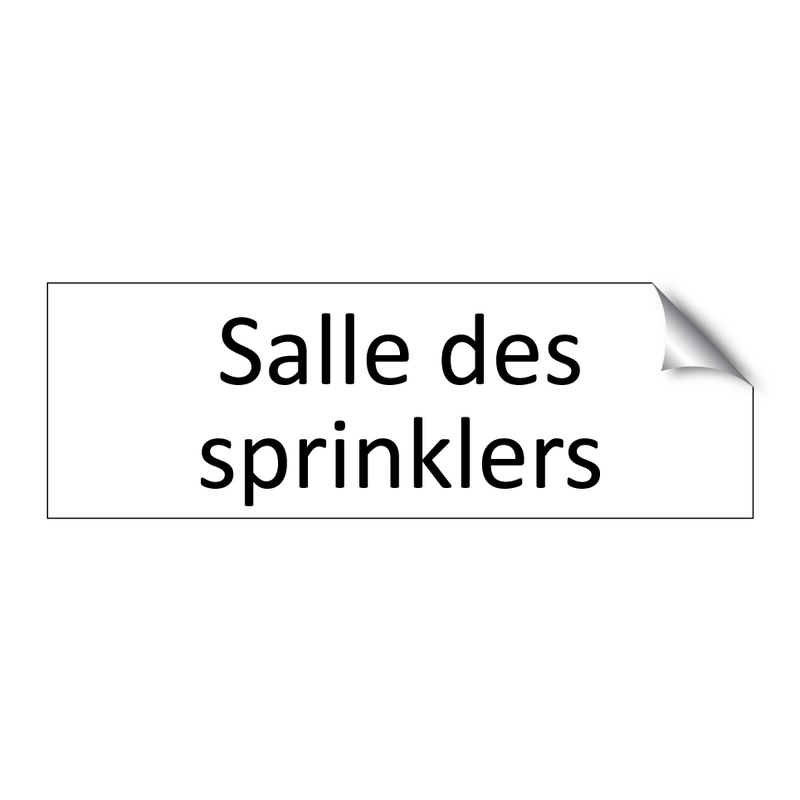 Salle des sprinklers