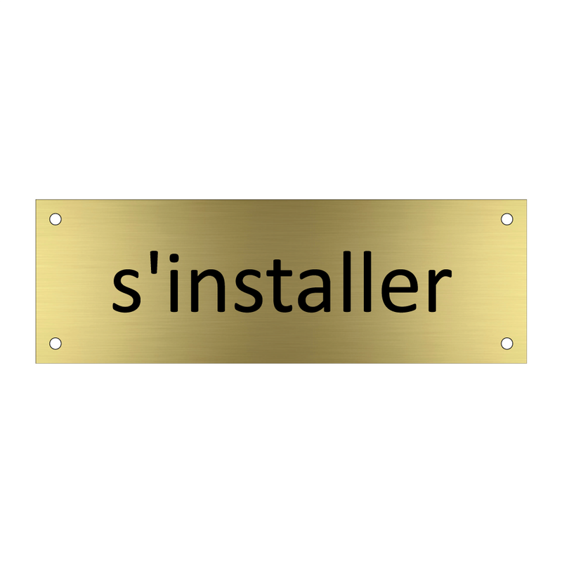 s'installer & s'installer & s'installer
