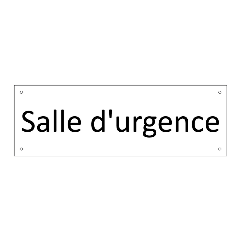 Salle d'urgence