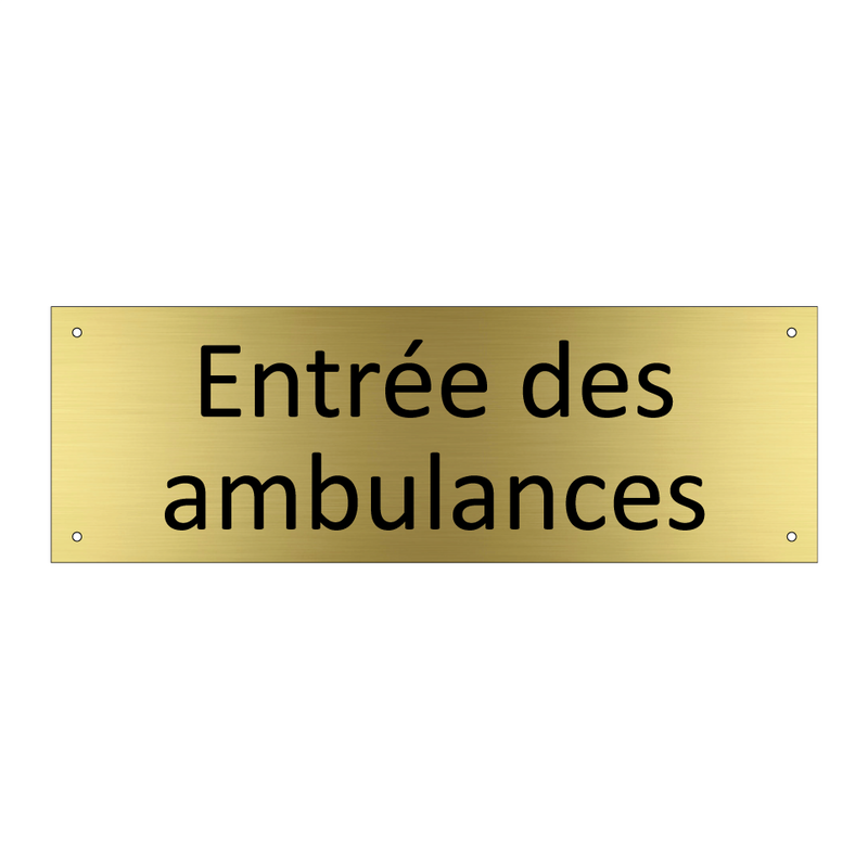 Entrée des ambulances