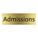 Admissions