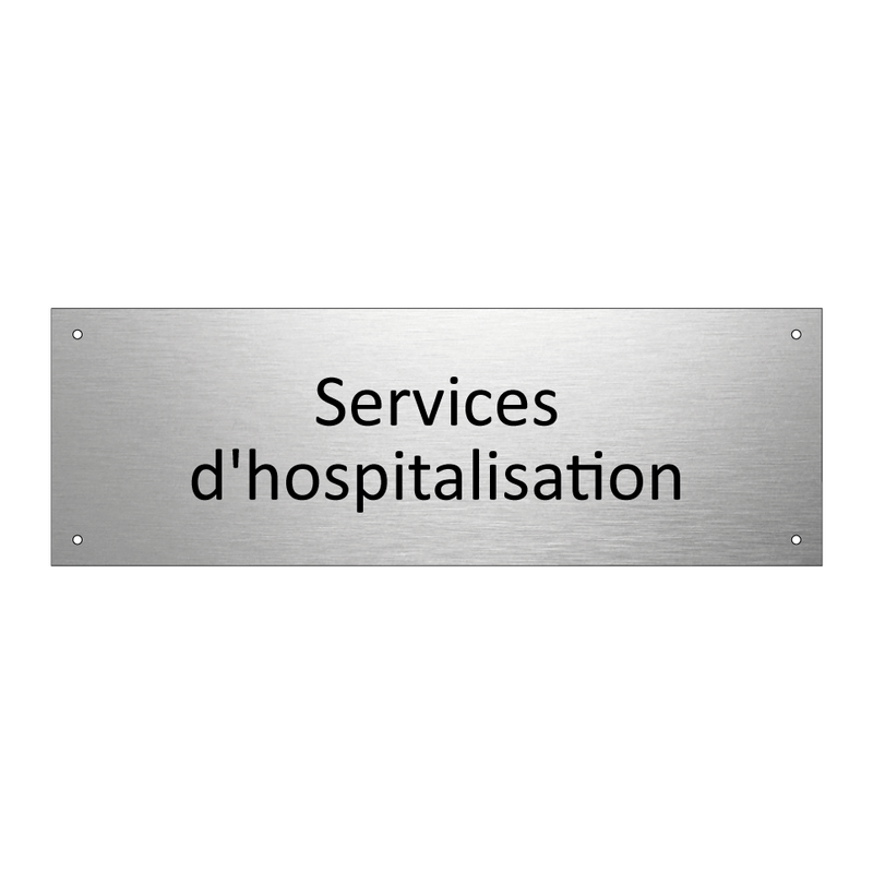 Services d'hospitalisation