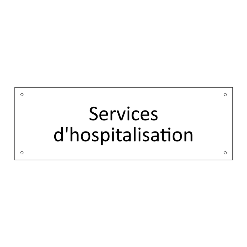 Services d'hospitalisation