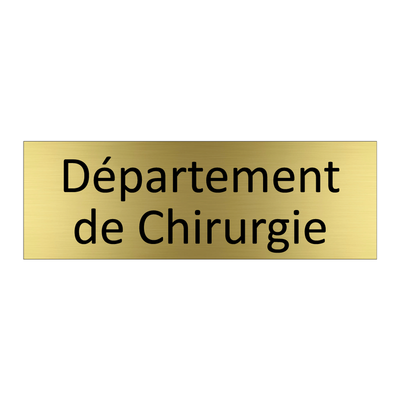 Département de Chirurgie