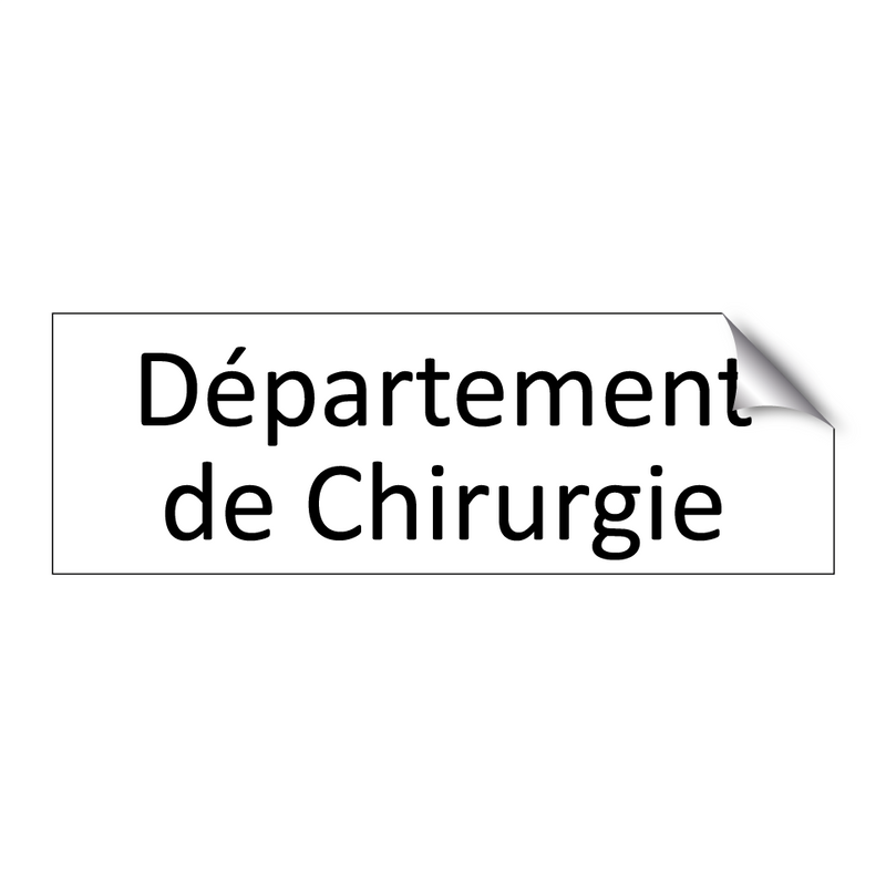 Département de Chirurgie