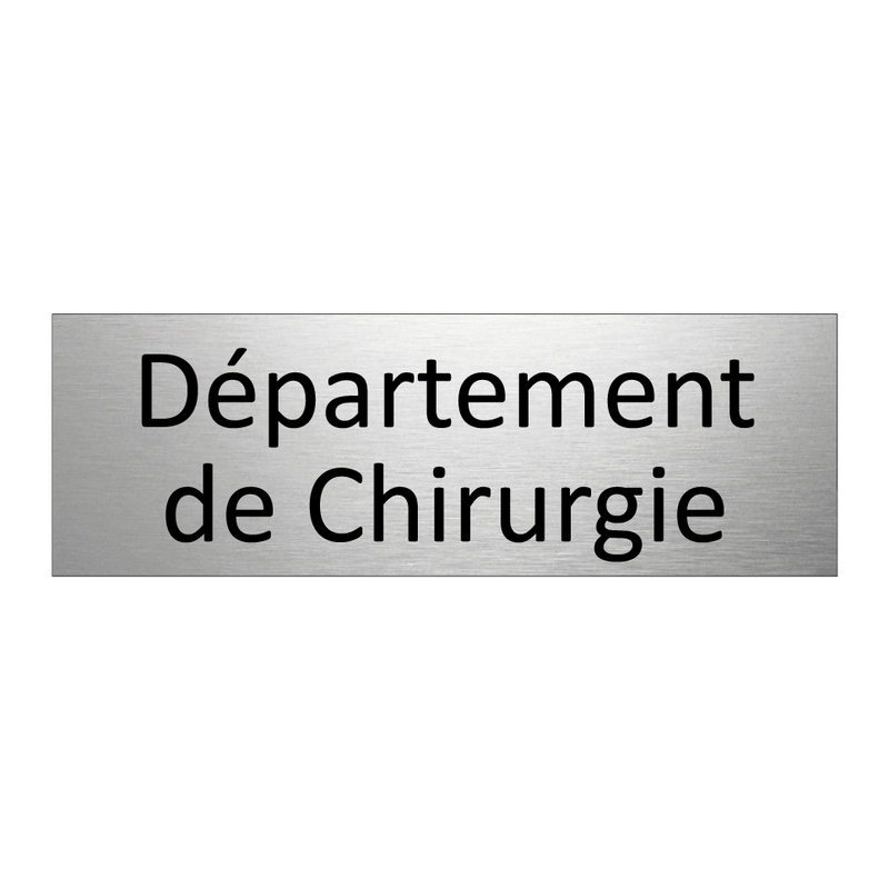 Département de Chirurgie
