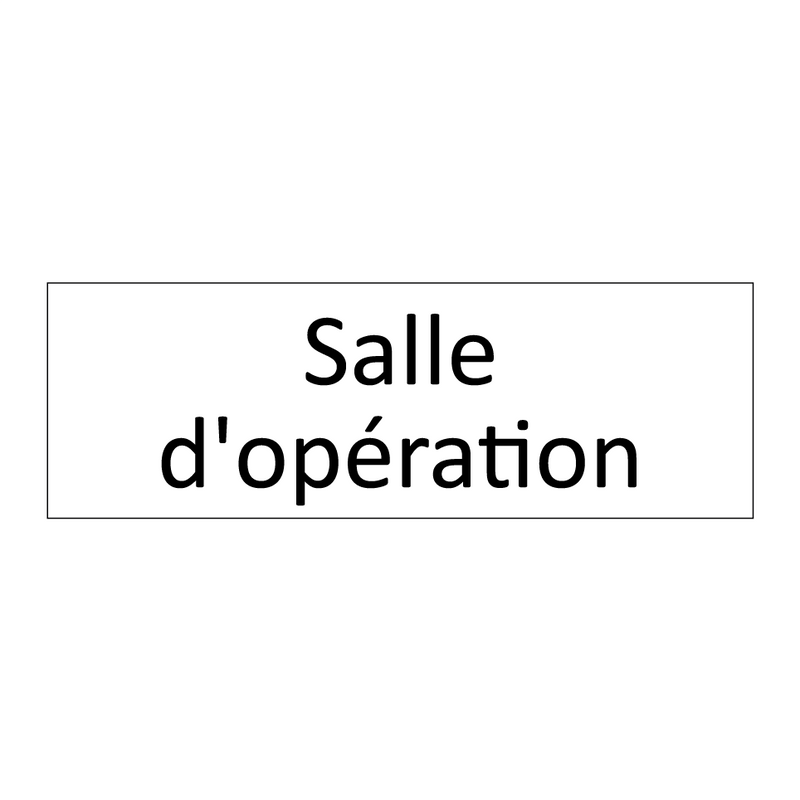 Salle d'opération