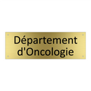 Département d'Oncologie