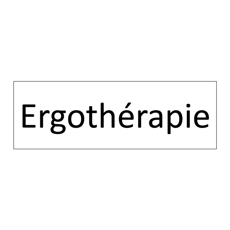 Ergothérapie