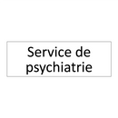 Service de psychiatrie