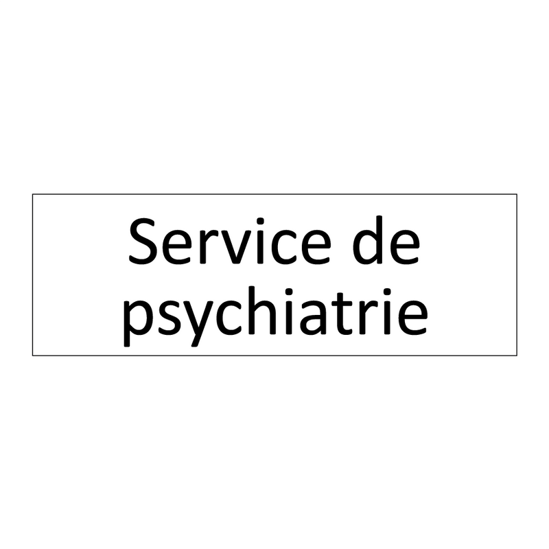 Service de psychiatrie